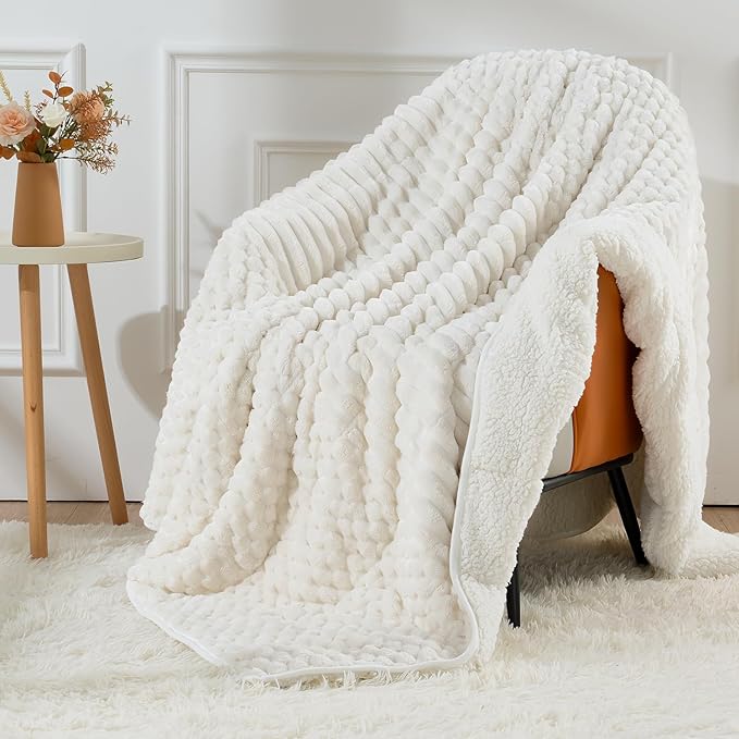Uttermara Weighted Blankets for Adults Twin Size 15lbs, Soft Warm Sherpa Fleece by Uttermara
