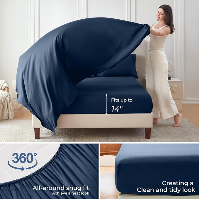 Sasttie Oversized King Comforter Set, 7 Pieces Extra Large Bed in a Bag - Image 4