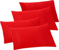 Elegant Comfort 4-PACK Solid Pillowcases 1500 Premium Hotel Quality Microfiber by ELEGANTCOMFORT
