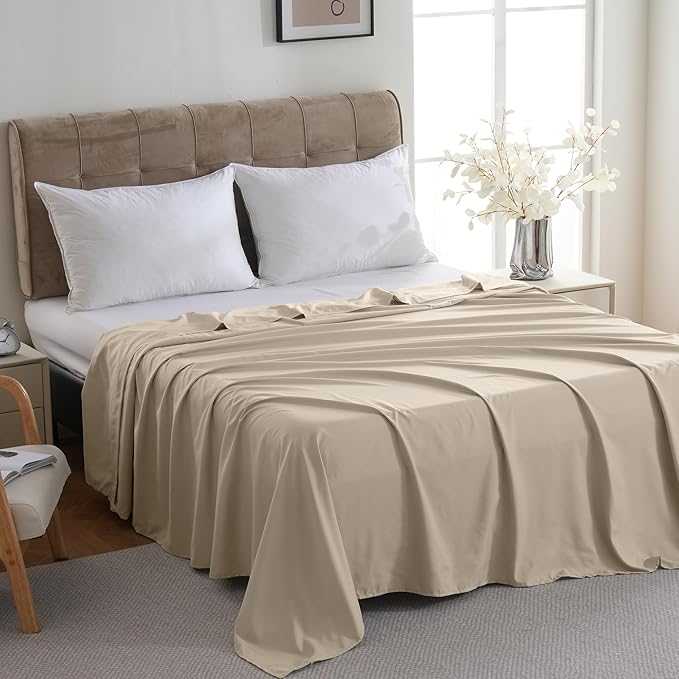 ZPECC Bulk Flat Sheets Only Queen Size 6 Pack, Easy Sort Top Bed Sheet by - Image 2