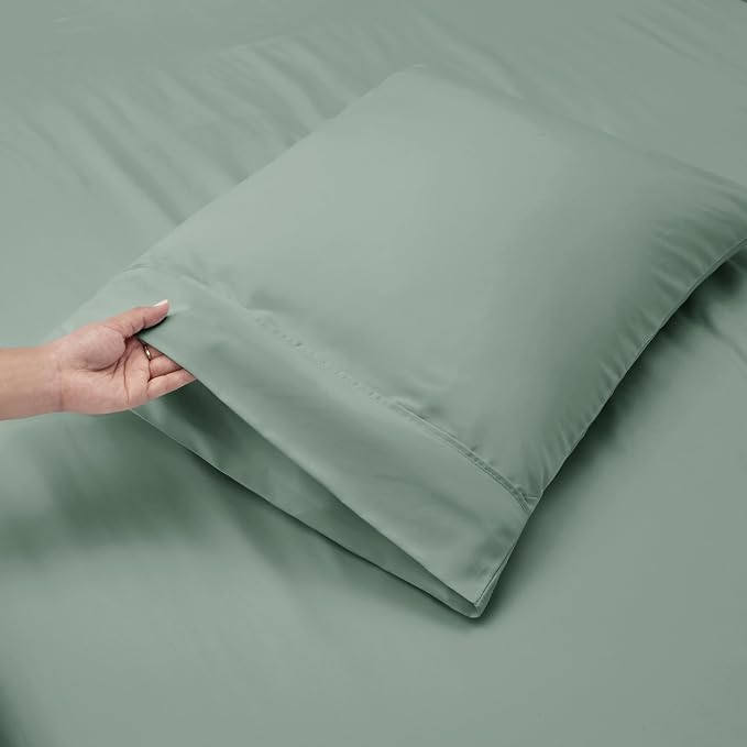 Hearth & Harbor Bed Sheets, Luxury Soft 6 Piece Bed Sheet Set Extra Deep Pocket - Image 6
