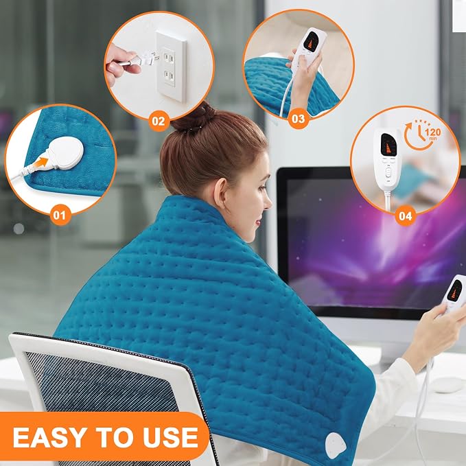 Deepsoon Heating Pad, Electric Heating Pads - Image 2