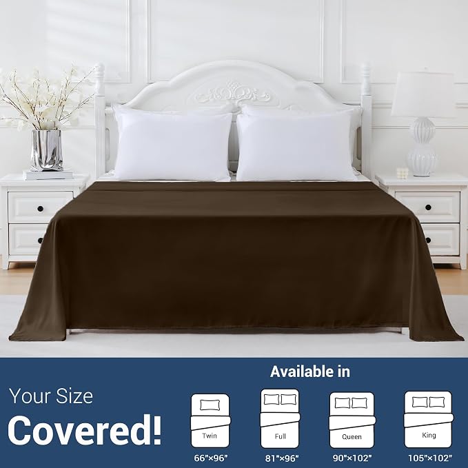Bulk Queen Flat Sheets Only, 6 Pack Quick Sort Top Bed Sheet, Color-Coded Label - Image 5