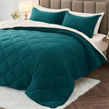 MUXHOMO 7 Pieces Queen Comforter Set, Reversible Bed in a Bag Queen Size by MUXHOMO