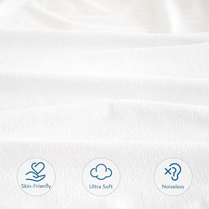 King Size Mattress Cover Protector 100% Waterproof Noiseless Mattress Topper - Image 6
