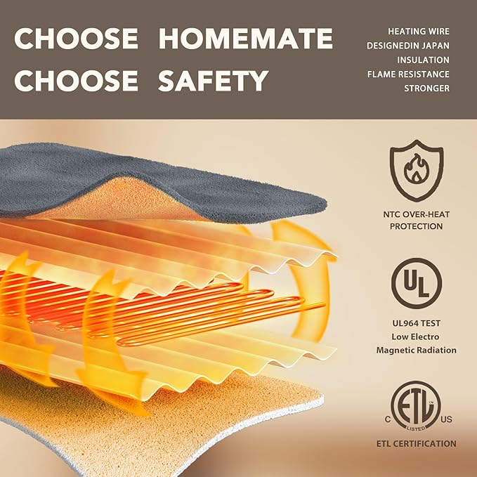Homemate Heated Electric Blanket King Size - Image 5