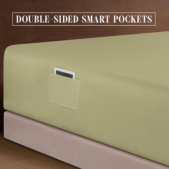 Elegant Comfort Luxurious 1500 Premium Hotel Quality Microfiber 4-Piece Sheet - Image 5