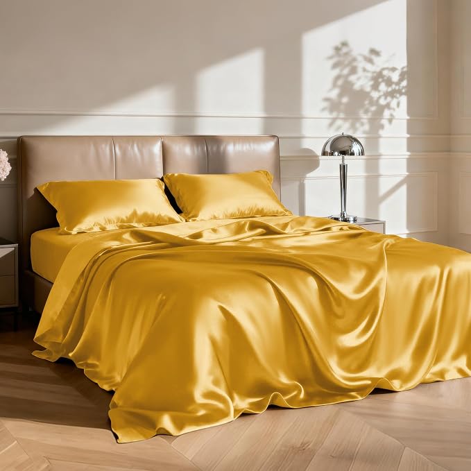 Love's cabin Twin Satin Sheets Sets - Image 2