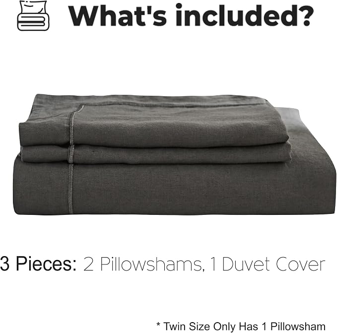 Simple&Opulence 100% Washed Linen Duvet Cover - Image 5