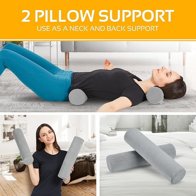 AllSett Health 2 Pack Neck Roll Cervical Pillow - Image 6