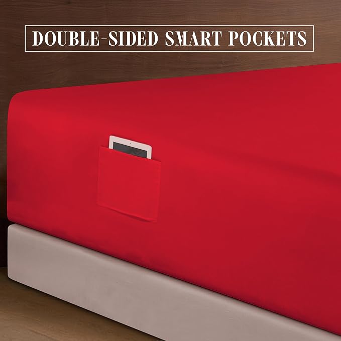 Elegant Comfort Luxurious 1500 Premium Hotel Quality Microfiber 4-Piece Sheet - Image 5