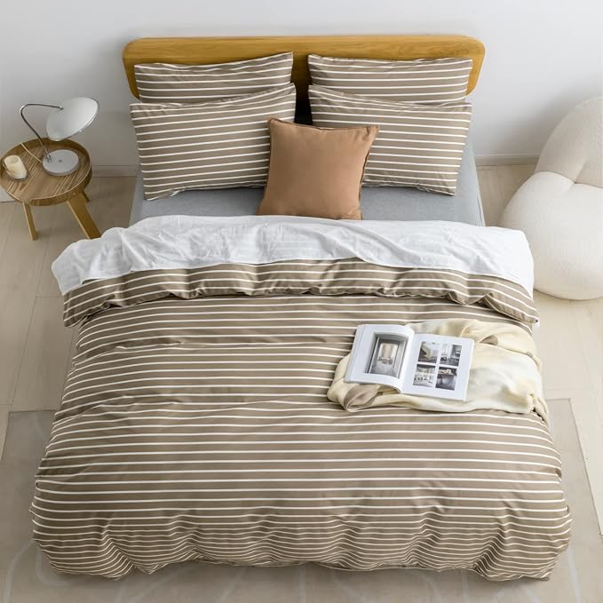 JELLYMONI Full Duvet Cover Set, Cotton Duvet Cover 3 Pieces - Image 3