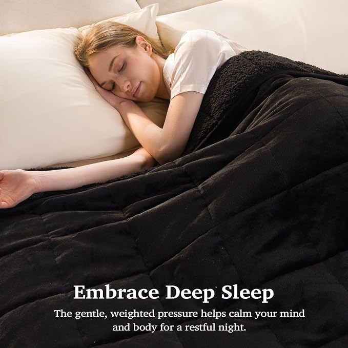 Sivio Sherpa Fleece Weighted Blanket - Image 2