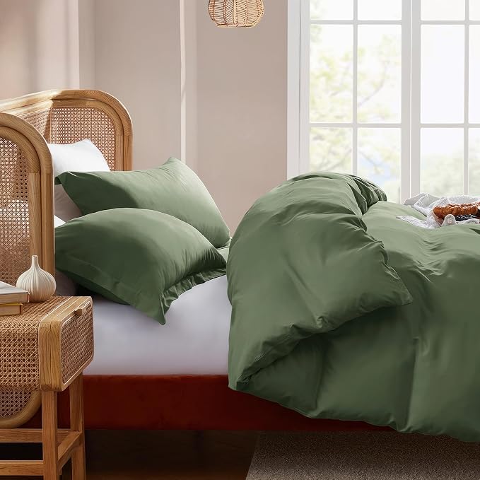 Nestl Olive Green Duvet Cover Full Size - Image 7