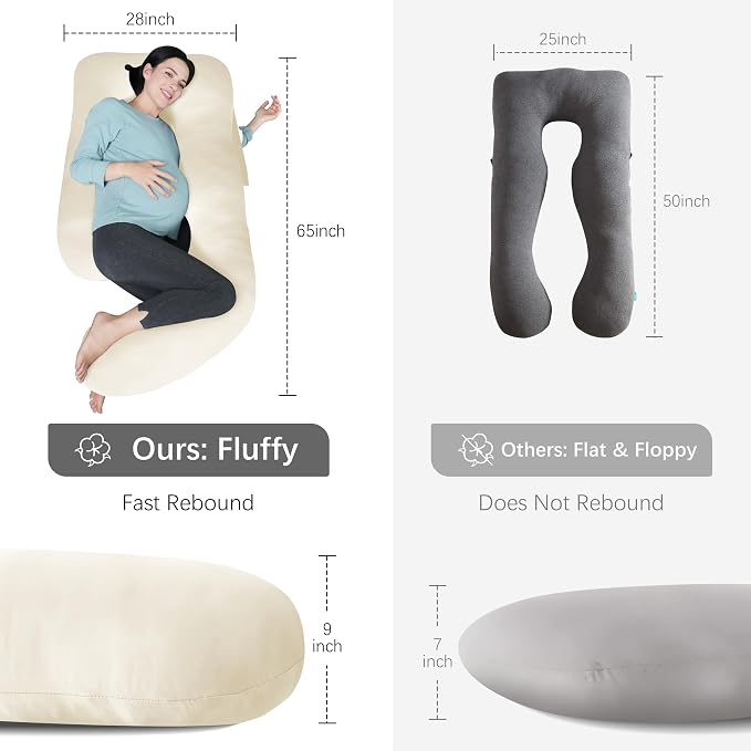 MOON PARK Pregnancy Pillows for Sleeping - Image 7