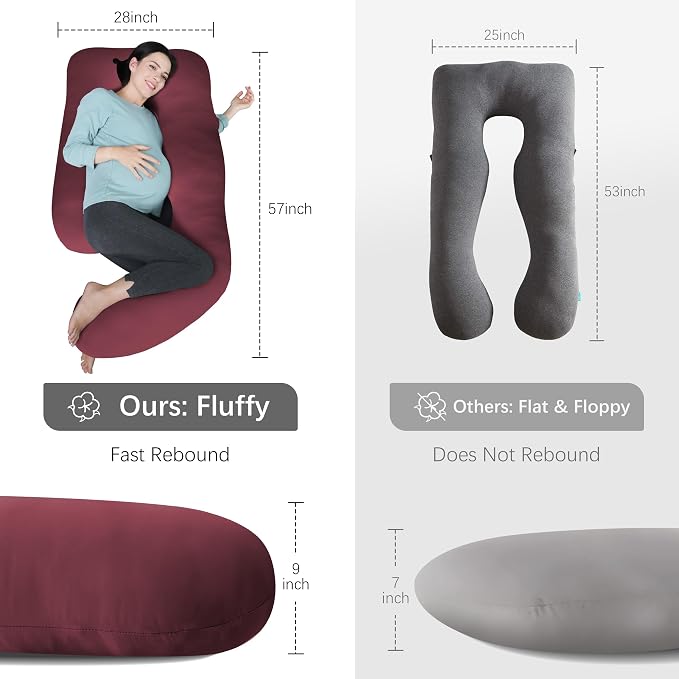 MOON PARK Pregnancy Pillows for Sleeping - Image 7