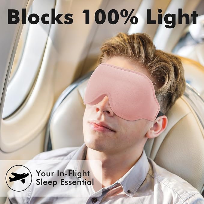 Weighted Eye Mask for Sleeping, 3D Contoured Sleep Mask Blackout - Image 5