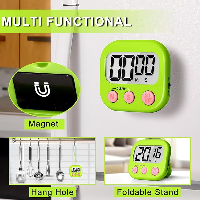 ZILLEEN Classroom Timer for Kids Teachers 4 Pack Digital Timers - Image 2