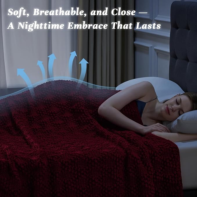 Anysay Knitted Weighted Blanket - Image 3