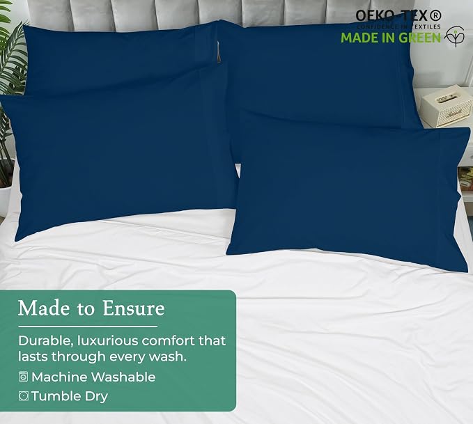 Royale Linens Queen Pillowcase Set of 2 - Image 8