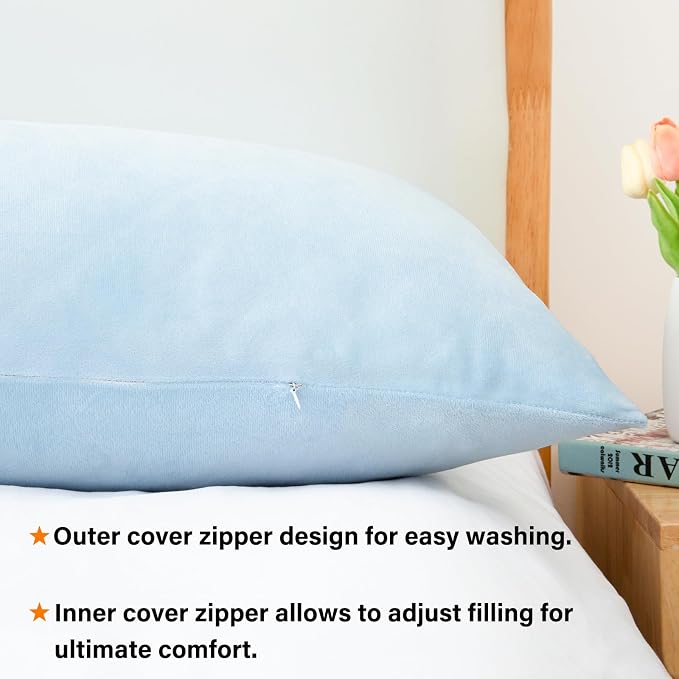 1 MIDDLE ONE Body Pillow, Memory Foam Body Pillows - Image 4