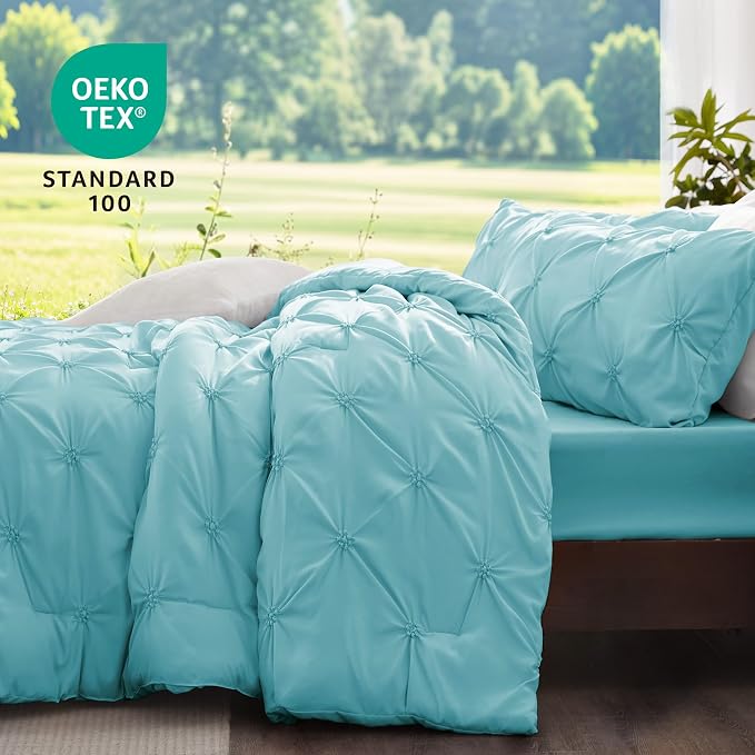 BEDELITE Macaron Blue Twin Comforter Set - Image 3