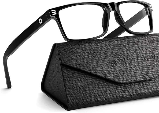 ANYLUV Blue Light Glasses Men Woman, Eye Strain Relief Eye Protection by ANYLUV