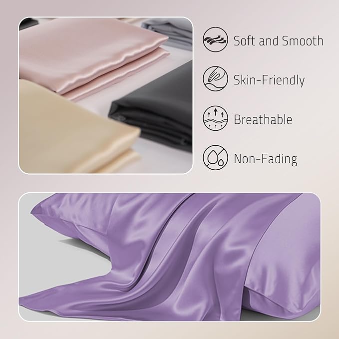 Gabire Mulberry Silk King Size Pillow Cases - Image 2