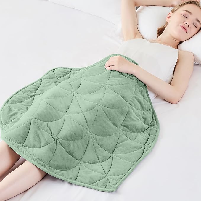 Weighted Lap Blanket 5 lbs for Adults, Luxury Soft Small Weighted Blanket by EazfyPro