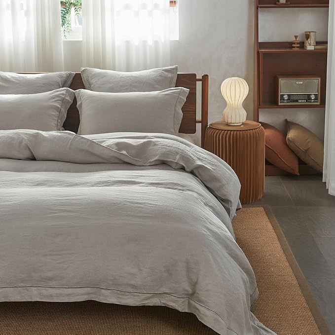 Simple&Opulence 100% Washed Linen Duvet Cover - Image 8