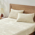 BEDELITE Velvet Fitted Sheet and Pillowcase Set, Luxury Soft Fuzzy Bottom Sheet by BEDELITE