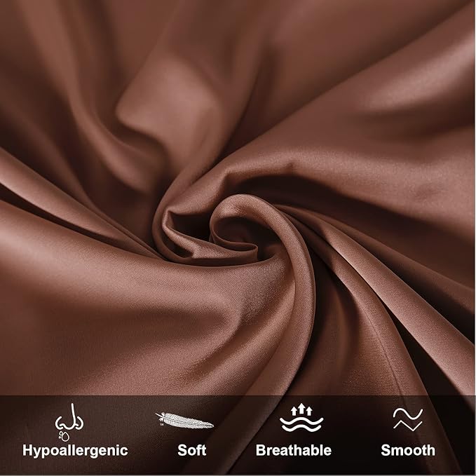 Mulberry Silk Pillowcase for Hair and Skin, Queen Size Cooling Silk Pillow Case - Image 2