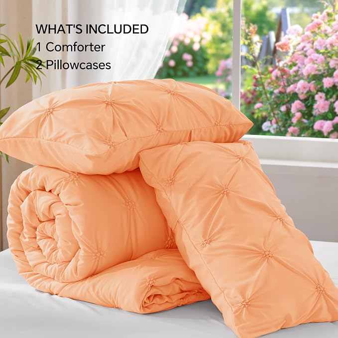 BEDELITE Apricot Queen Comforter Set - Image 7