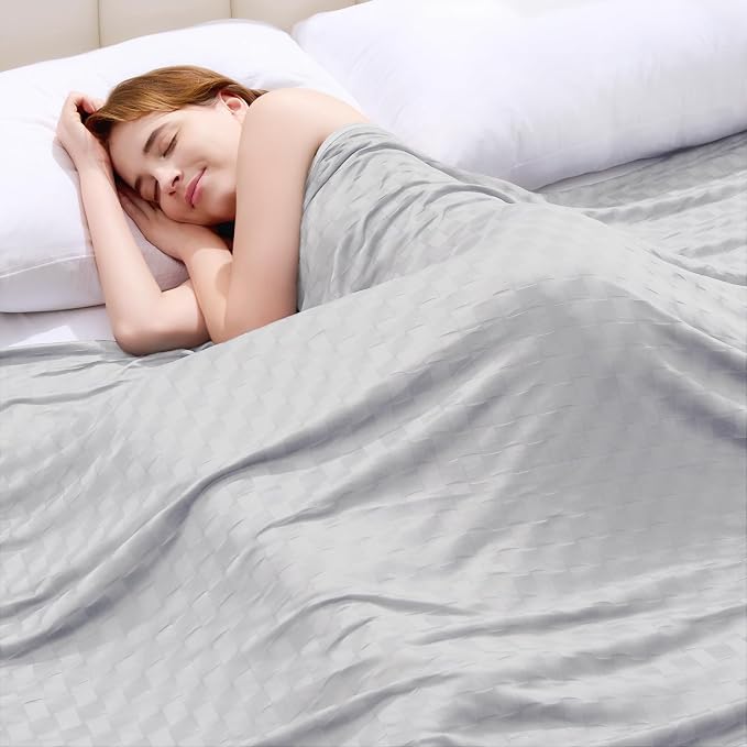 Topcee Cooling Blanket Throw- 50"x60" Summer Cooling Throw Blanket by Topcee%E2%80%94ForYourGoodSleep