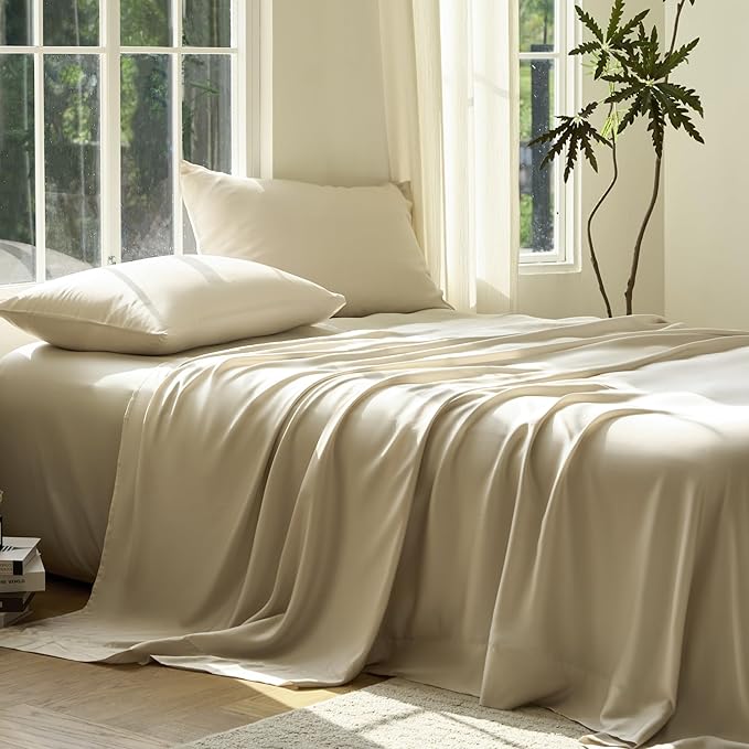 DOZ Sheet Set, 100% Viscose derived from Bamboo, Organically Grown, Buttery Soft by DOZ