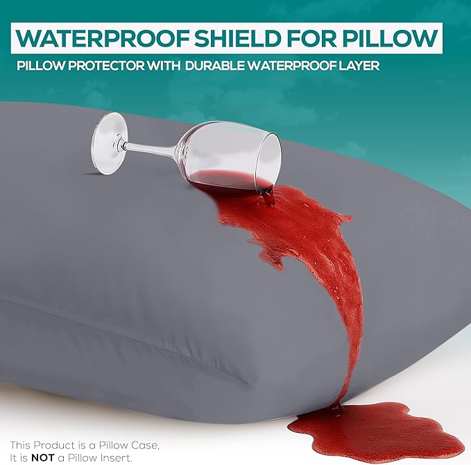 Utopia Bedding Premium 100% Waterproof Pillow Protectors - Image 3