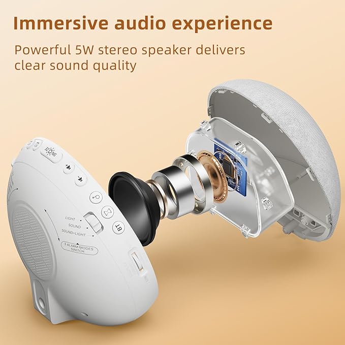 Sunrise Alarm Clock White Noise Machine: Natural Wake Up Light - Image 4