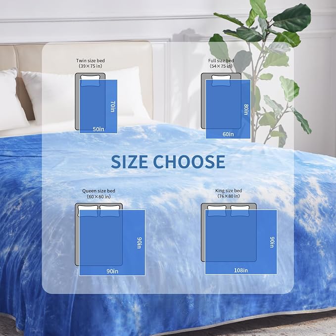 Guohaoi Cooling Throw Blanket for Hot Sleepers, Decortive Tie Dye, Arc-Chill - Image 5