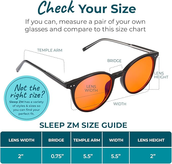 Sleep ZM Blue Light Blocking & Light Sensitivity Glasses - Image 6