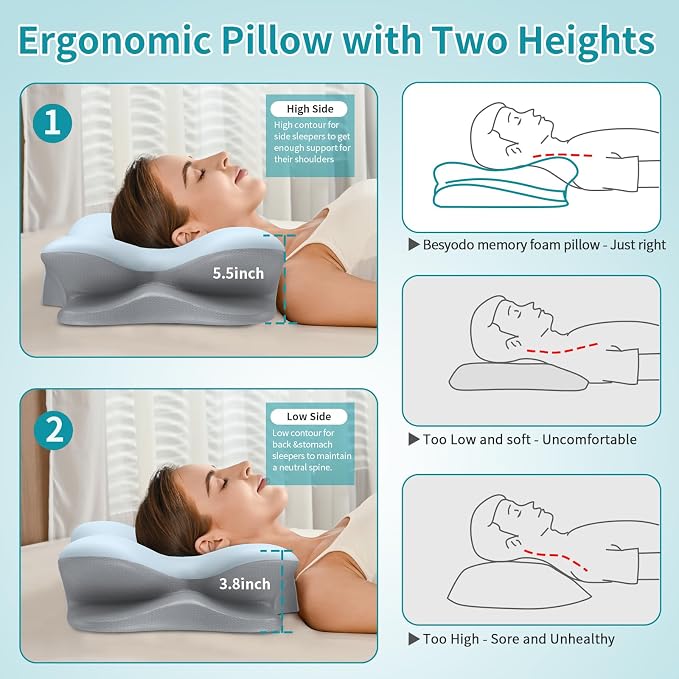 Cervical Neck Pillow for Pain Relief - Image 6