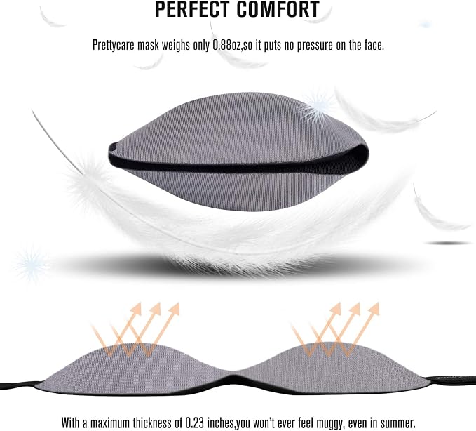 PrettyCare 3D Sleep Mask 2 Pack, Eye Mask - Image 2
