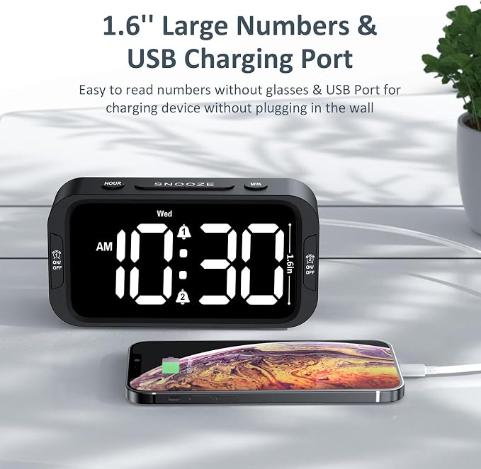 Odokee Digital Dual Alarm Clock - Image 5