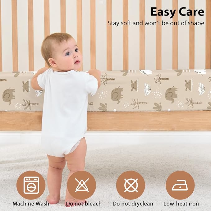 Baby Crib Sheets for Boys and Girls, 3 Pack Toddler Bed Sheets for 52”x28” - Image 7
