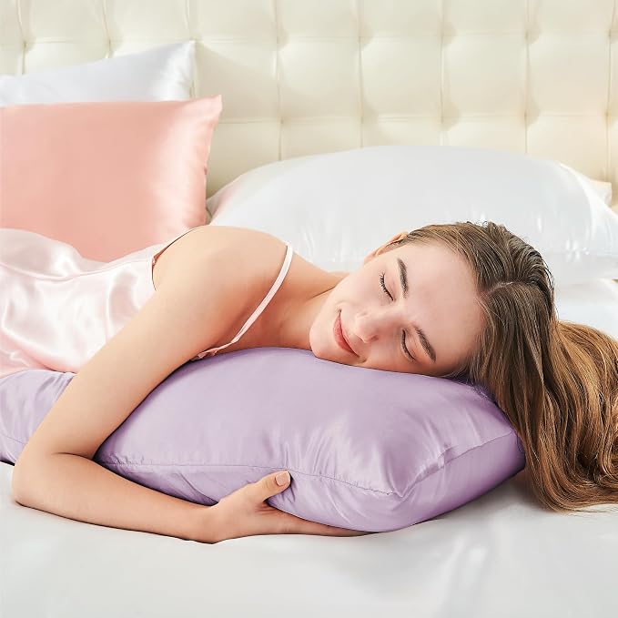 BEDELITE Satin Body Pillow Cover, Super Soft and Cooling Body Pillow Pillowcase - Image 5
