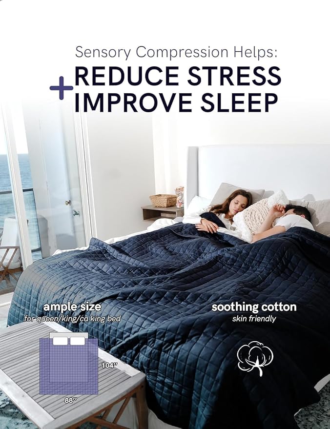 YnM Cotton King Size Weighted Blanket - Image 6