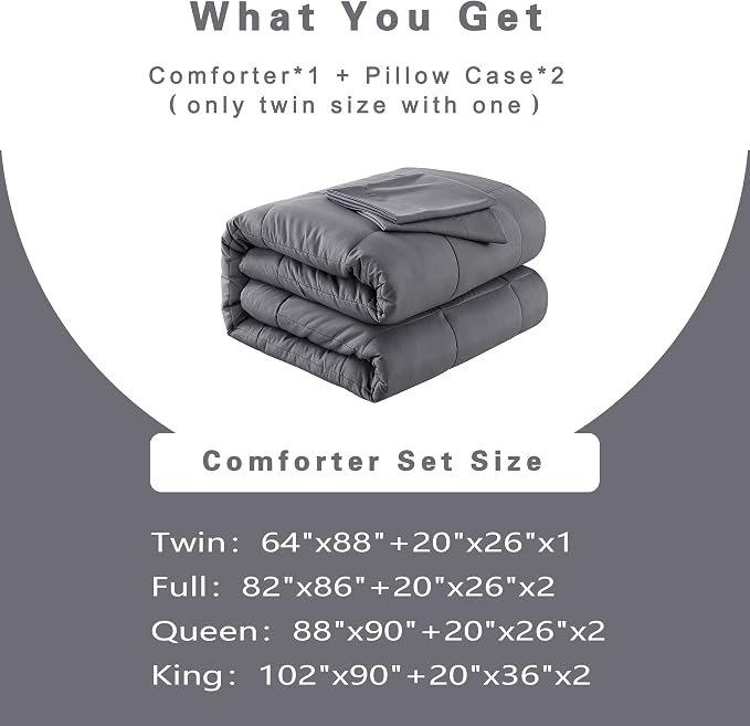 DOWNCOOL Full Size Comforter Sets -All Season Bedding Comforters Sets - Image 6