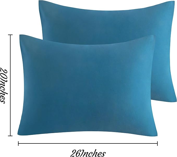 NTBAY Standard Pillow Cases Set of 2, 2 Pack Brushed Microfiber 20x26 Pillow - Image 3