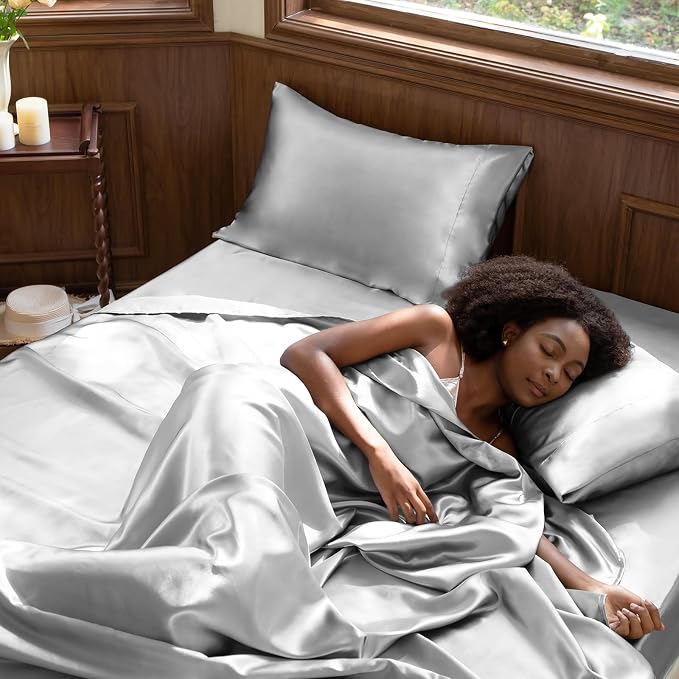 CozyLux Satin Sheets Twin XL Sheets - Image 2