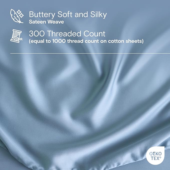DOZ Sheet Set, 100% Viscose derived from Bamboo, Organically Grown, Buttery Soft - Image 3