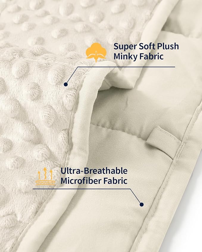 Mr. Sandman Weighted Blanket for Adults Queen Size 15 lbs, Soft Cooling Heavy - Image 4